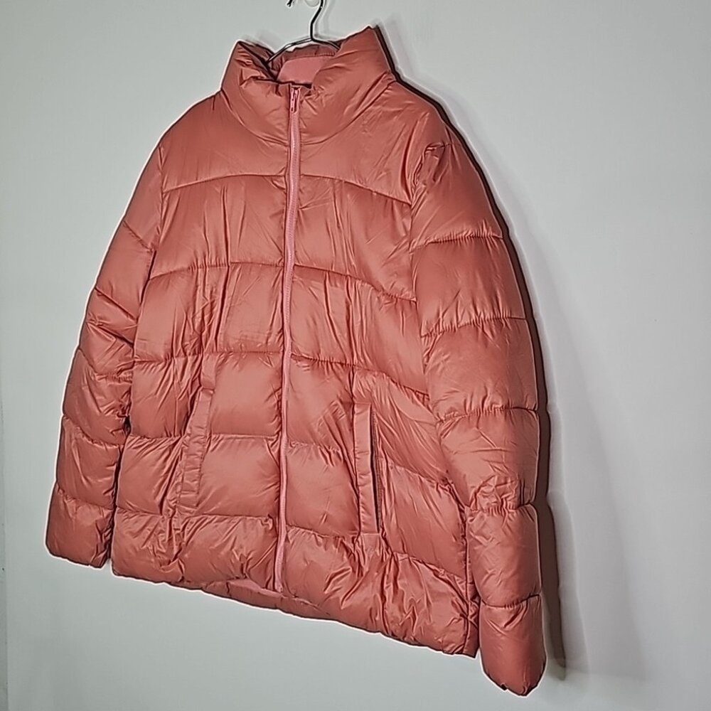 Old Navy XL pink zip up puffer coat - Picture 2 of 7